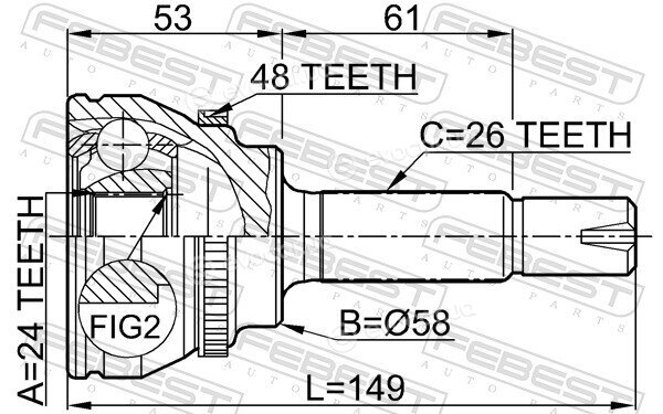 Febest 0110-055A48