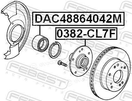 Febest DAC48864042M