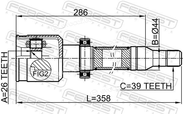 Febest 2711-S80RH