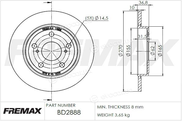 Fremax BD-2888