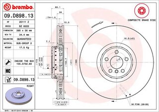 Brembo 09.D898.13