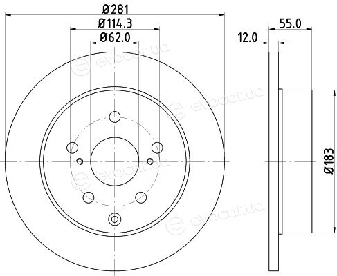 Hella Pagid 8DD 355 118-881