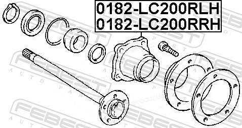 Febest 0182-LC200RRH