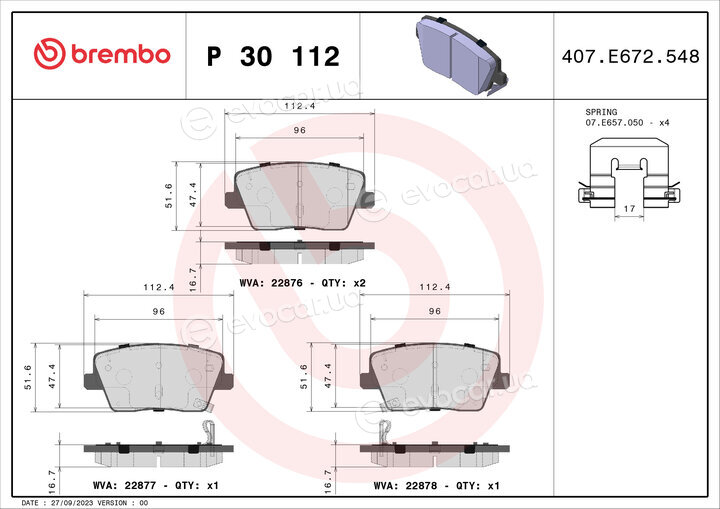 Brembo P30 112