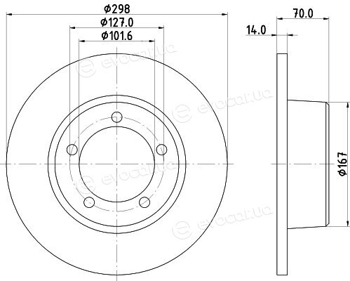 Hella Pagid 8DD 355 101-591