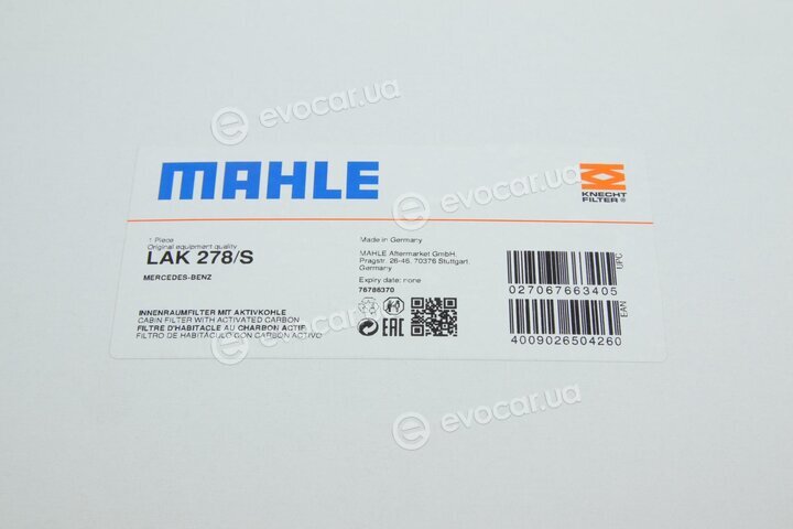 Mahle LAK 278/S