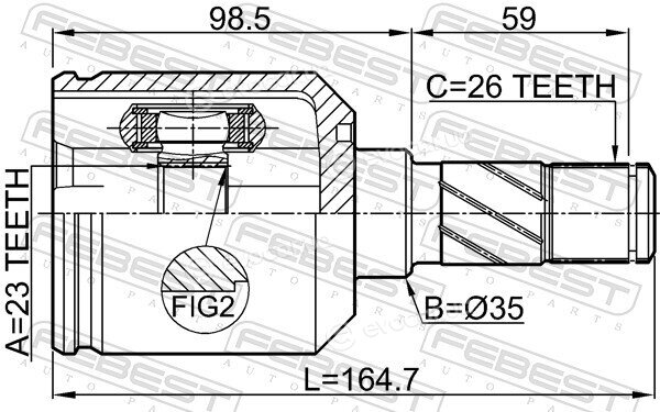 Febest 0511-M626LH
