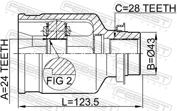 Febest 0511-M320MTRH