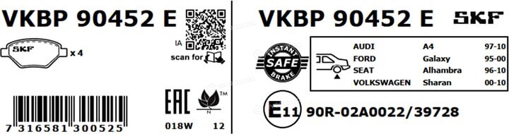 SKF VKBP 90452 E