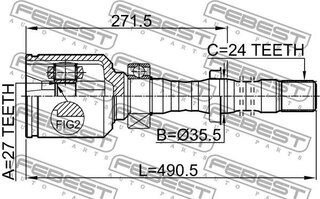 Febest 0111-ACA31RH