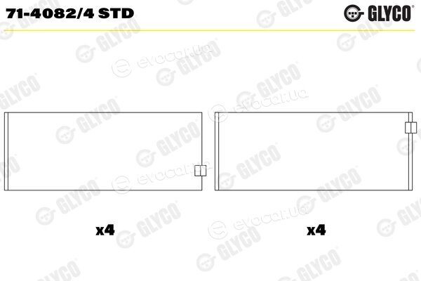 Glyco 71-4082/4 STD