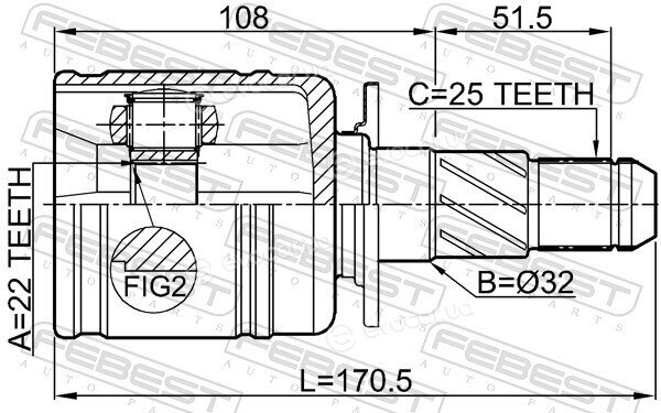 Febest 0811-LEGR