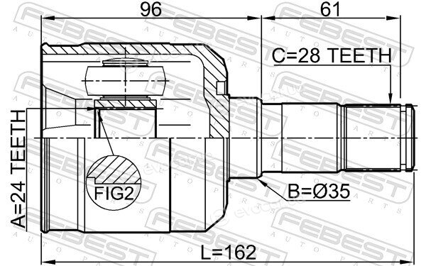 Febest 0511-M323FLH