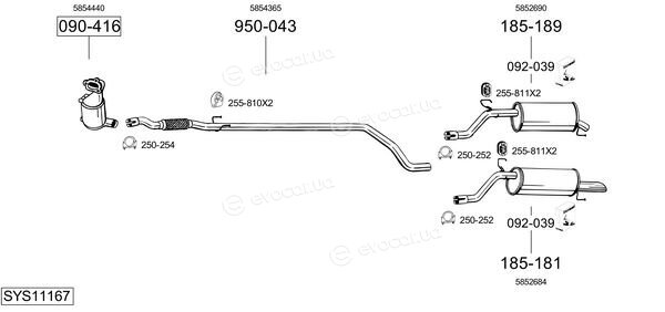 Bosal SYS11167