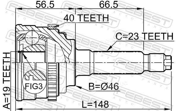 Febest 1110-M100A40