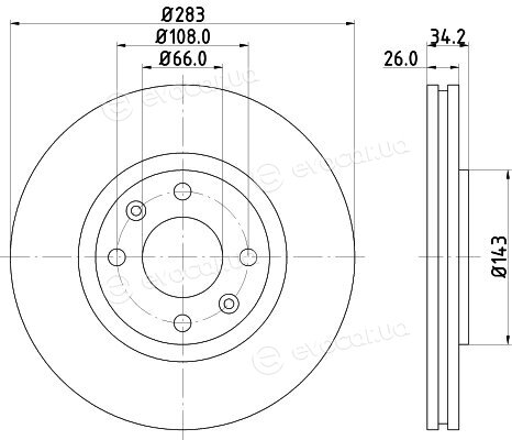 Hella Pagid 8DD 355 108-371