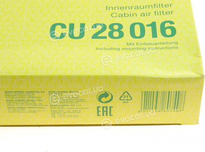 Mann CU 28 016