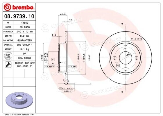 Brembo 08.9739.10