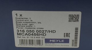Meyle 316 050 0027/HD