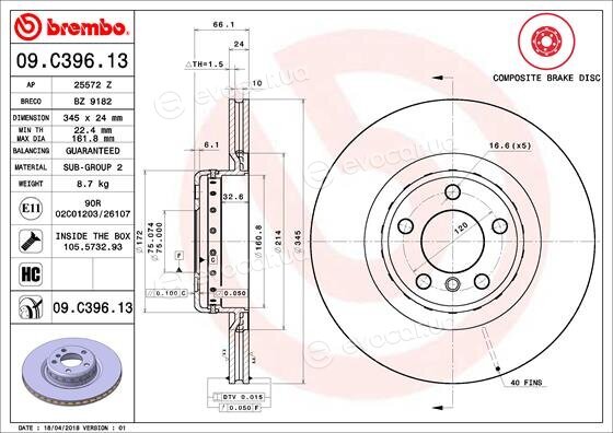 Brembo 09.C396.13