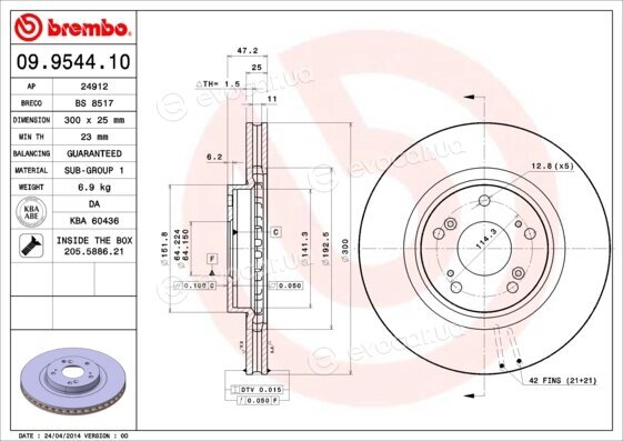 Brembo 09.9544.11