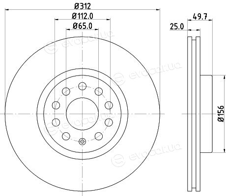 Hella Pagid 8DD 355 109-521