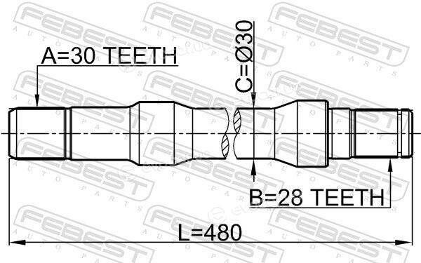 Febest 2212-SOR