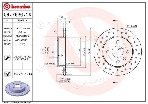 Brembo 08.7626.1X