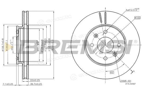 Bremsi CD8089V