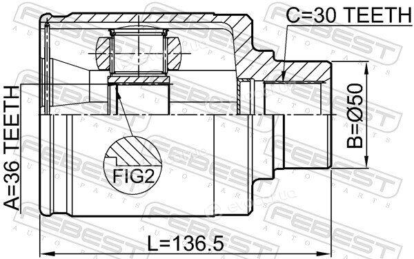 Febest 0211-Z50RH