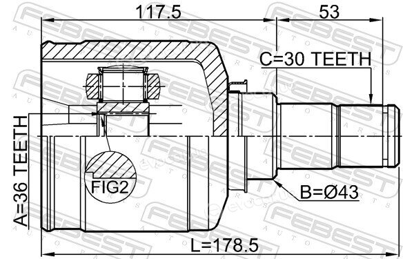 Febest 0411-CW6LH