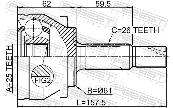 Febest 0110-ZRE181