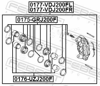 Febest 0177-VDJ200FR