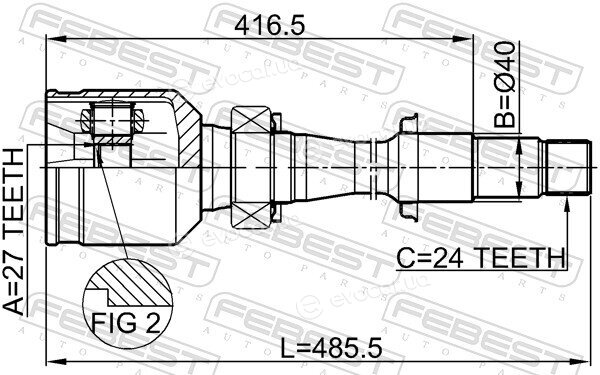 Febest 0111-MCV30RH