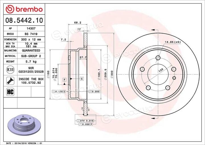 Brembo 08.5442.10