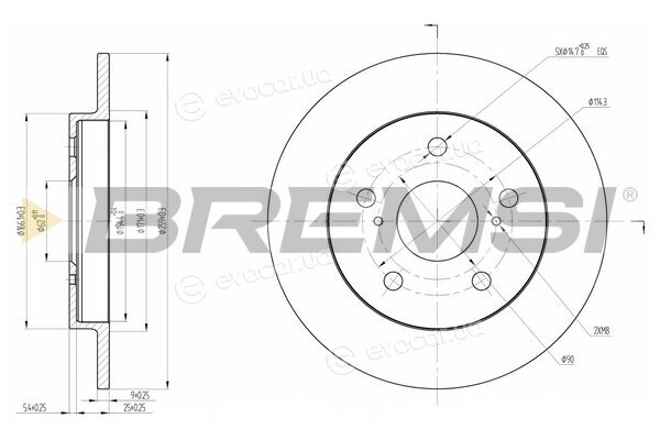 Bremsi CD7788S