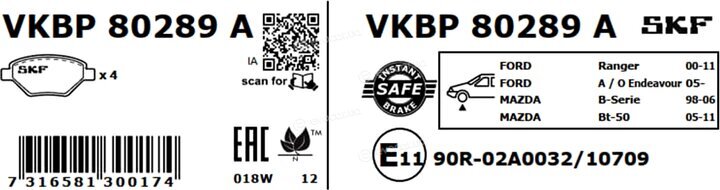 SKF VKBP 80289 A