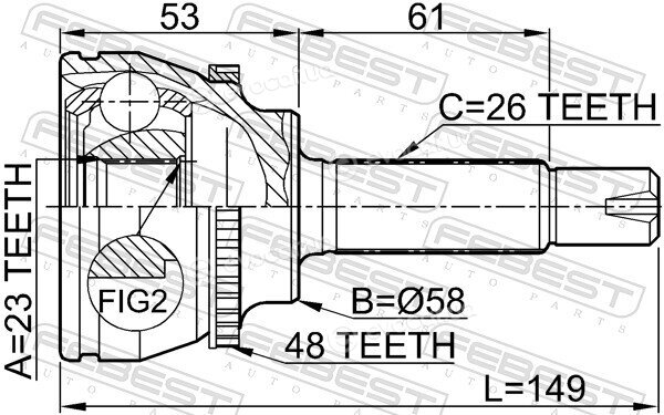 Febest 0110-054A48