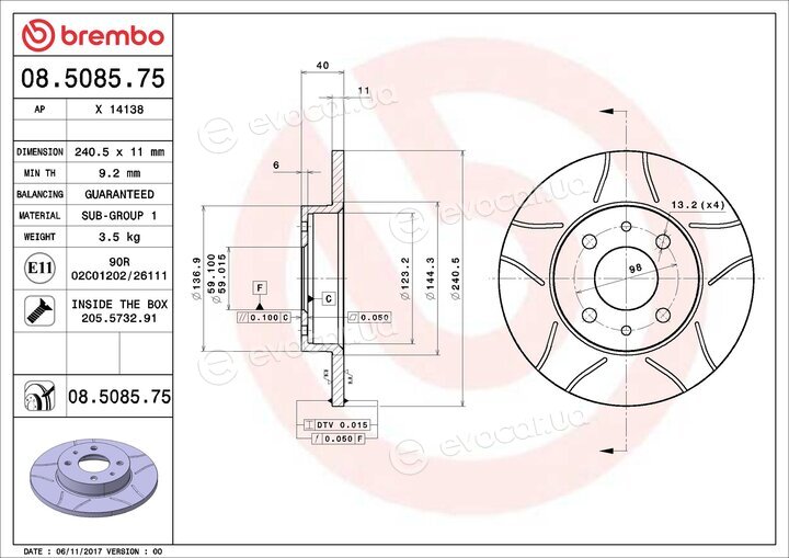 Brembo 08.5085.75