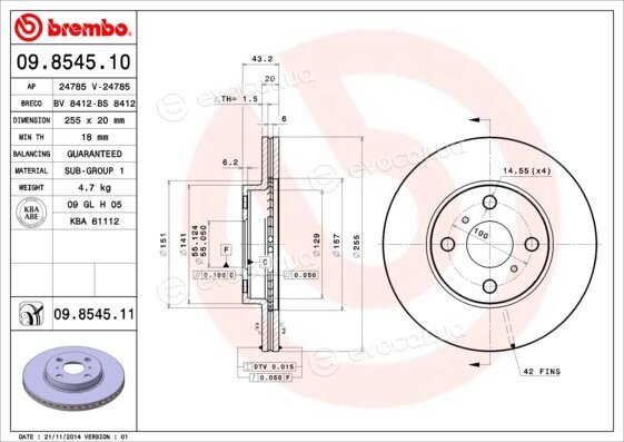 Brembo 09.8545.10
