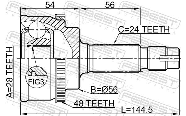 Febest 0110-NLP10A48