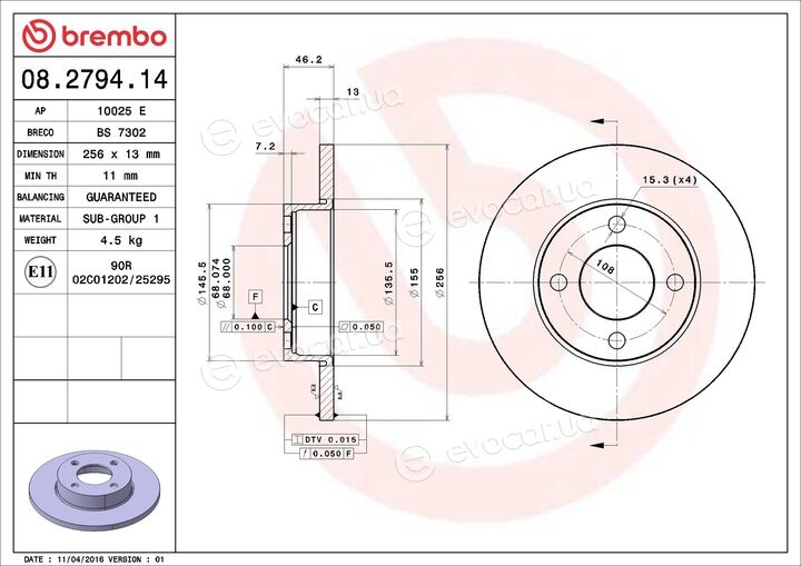 Brembo 08.2794.14