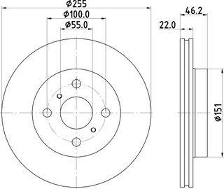 Hella Pagid 8DD 355 134-981