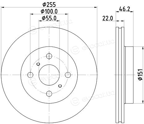 Hella Pagid 8DD 355 134-981