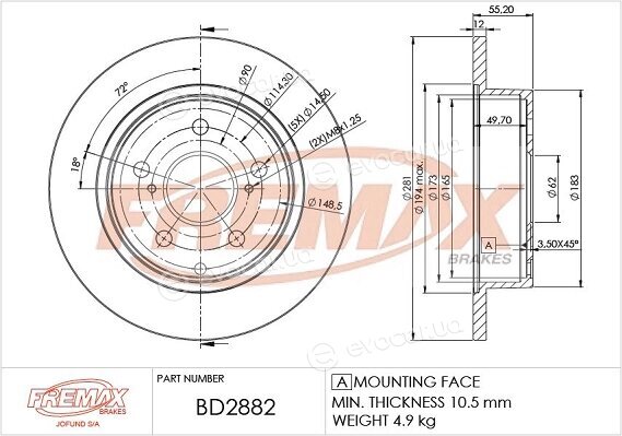 Fremax BD-2882