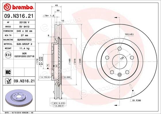 Brembo 09.N316.21