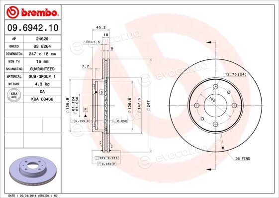 Brembo 09.6942.10