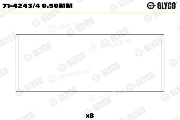 Glyco 71-4243/4 0.50mm