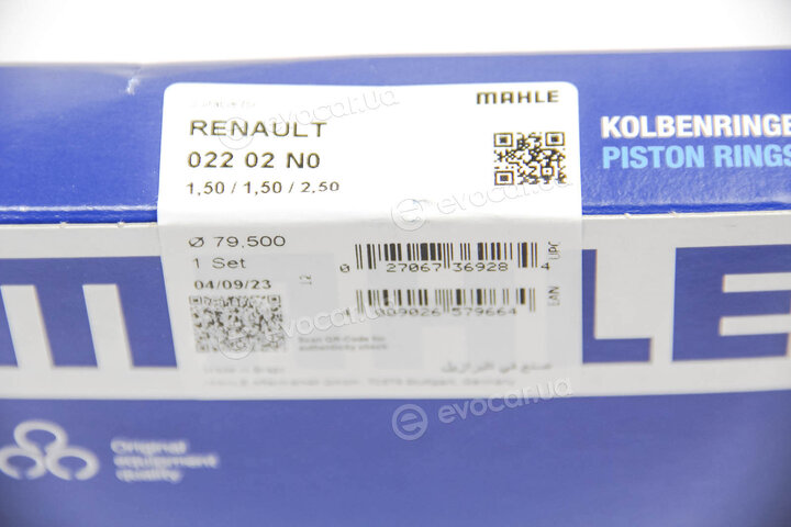 Mahle 022 02 N0