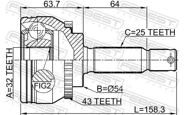 Febest 0410-EA3A43